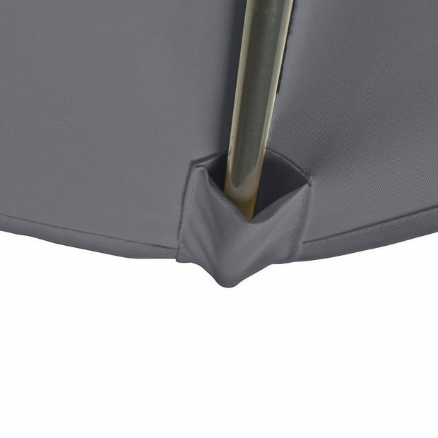 Kopu® Altea Parasolset Vierkant 230x230 cm met Hoes en Voet - Grijs
