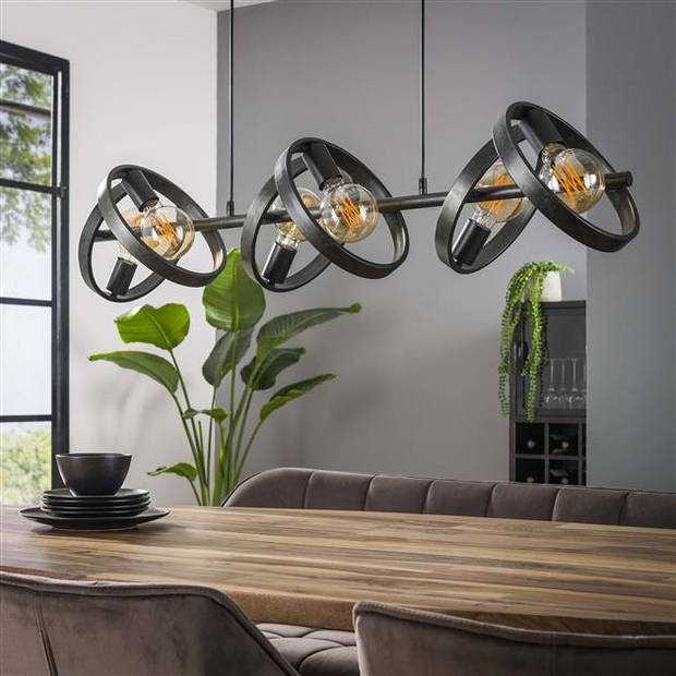 Hoyz Collection - Hanglamp 6L Hover - Charcoal