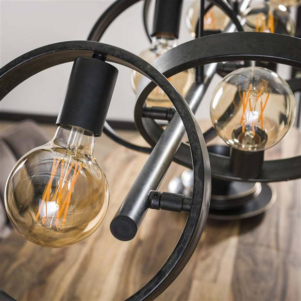 Hoyz Collection - Hanglamp 6L Hover - Charcoal