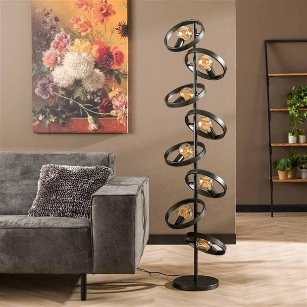 Hoyz Collection - Vloerlamp 8L Hover - Charcoal