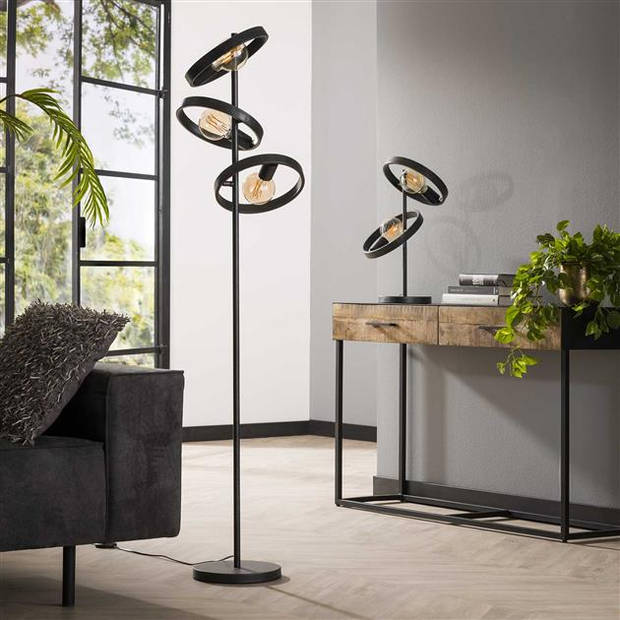 Hoyz Collection - Vloerlamp 3L Hover - Charcoal