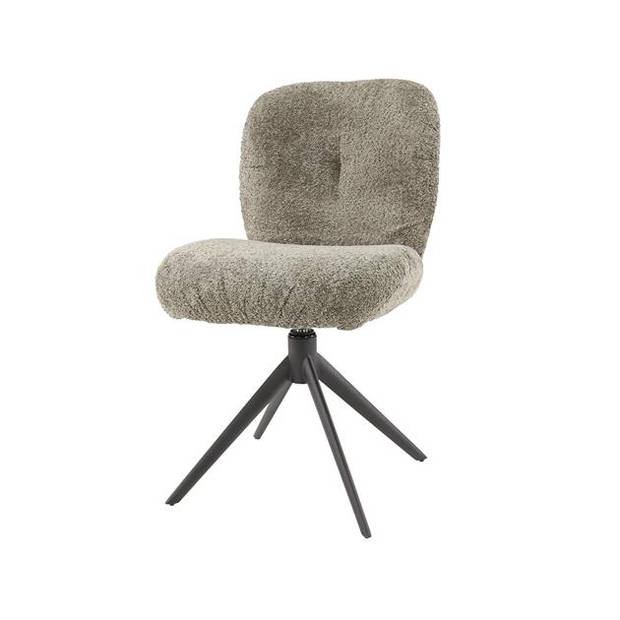 Hoyz Collection - Stoel Comfort Draaibaar. 2 Stuks - Boucle Taupe