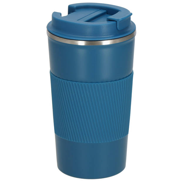 Springos Thermosfles - Thermoskan - 500 ML - RVS - Blauw