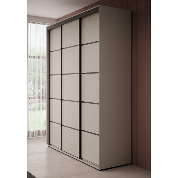 Meubella Kledingkast Delos 4 - Beige - 180 cm