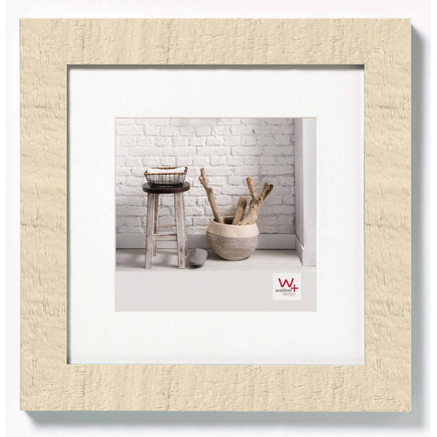 Walther Design Home Houten Fotolijst 50x50cm Crème Wit