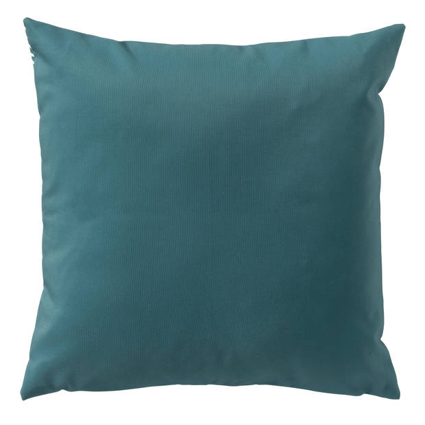 Dutch Decor - DEAN - Buiten Kussenhoes 45x45 cm - waterafstotend en uv-bestendig -gestreept - Sagebrush Green - wit en g