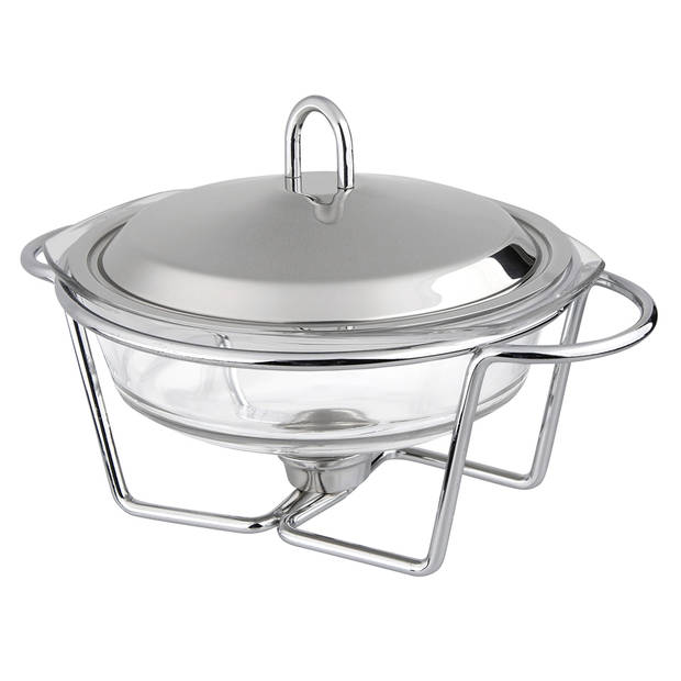 Altom Design Meteor ronde Buffetwarmer 2L - Chafing Dish / Warmhoudbak RVS