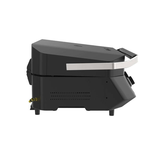 Cozze - Plancha G-800 met Deksel en 3 Branders 9.6KW - Roestvast Staal - Zwart