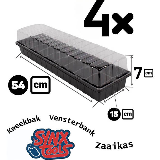 Synx Tools 4x Zaaikas Kweekbak Multi-Pack