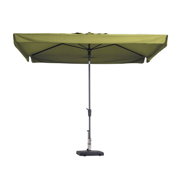 Madison stokparasol Delos luxe Sage Green 200x300 cm.