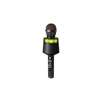 N-GEAR Star Mic - Bluetooth Karaoke Microfoon voor Kinderen - met Speaker & Verlichting - Draadloos - Space Grey