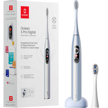 Oclean X Pro Digital - Elektrische Tandenborstel - Personaliseerbaar poetsplan - Touchscreen - Zilver - C01000382