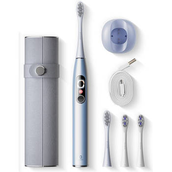 Oclean X Pro Digital Set - Elektrische Tandenborstel - Speciale Opzetborstel voor Tandplak - 4 Opzetborstels - Reisetui