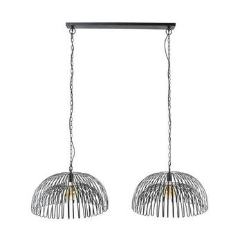 Hoyz Collection - Hanglamp 2L Bend - Charcoal