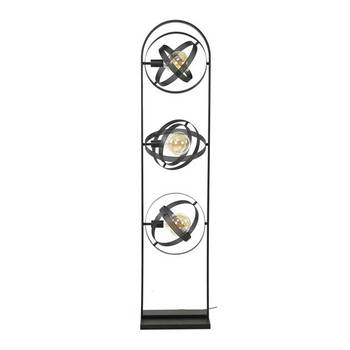 Hoyz Collection - Vloerlamp 3L Cosmos Mesh - Artic Zwart