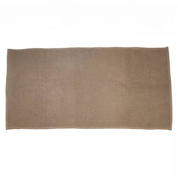 Giga Meubel - Badmat Rechthoek - Taupe Katoen - 60x110x1cm - Jovi