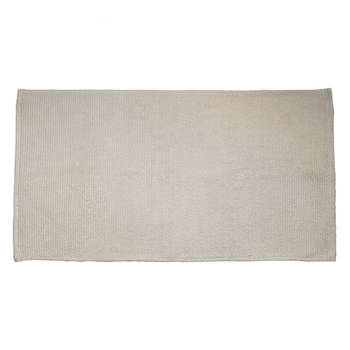 Giga Meubel - Badmat Rechthoek - Beige Katoen - 60x110x1cm - Jovi