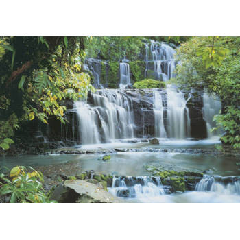 Fotobehang - Pura Kaunui Falls 368x254cm - Papierbehang