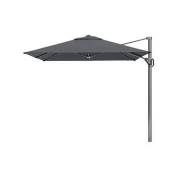 Platinum Voyager Vierkante Zweefparasol T1 2,5x2,5 m. - Antraciet