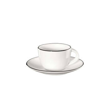 ASA Espresso Kop en Schotel A Table Ligne Noire 70 ml