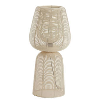 Light and Living tafellamp - beige - metaal - 1883443