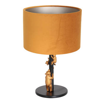 Anne Lighting Animaux tafellamp geel metaal 40 cm hoog