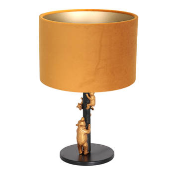 Anne Lighting Animaux tafellamp geel metaal 40 cm hoog