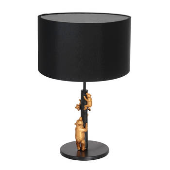 Anne Lighting Animaux tafellamp zwart metaal 37 cm hoog