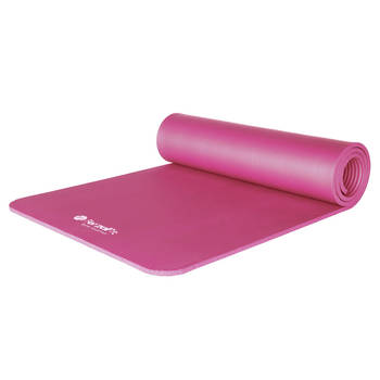 ForzaFit yoga mat met draagriem - Extra dik 12 mm - Roze