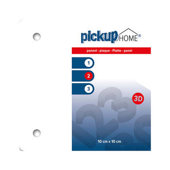 Pickup - Deco 3d home plaat acryl 3 mm wit I