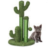 Gopets Krabpaal Cactus - Cactus Krabpaal met Touw - Krabplank modern design - Krabmeubel met Speeltje - 33 x 52 cm