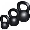 Gorilla Sports Kettlebell set van 3 - 4, 8 & 12 kg - Gietijzer - Zwart