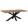 Livingfurn - Eetkamertafel - Rond - Riverwood - 180 cm - Bruin