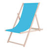 Strandstoel - Verstelbaar - Beukenhout - Hangemaakt - Blauw