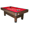 Cougar Saphir Pooltafel 7ft in bruin & rood Hoogteverstelbaar & incl. accessoires