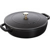 Staub Hapjespan Chistera - Zwart - ø 24 cm / 2.4 liter