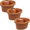 Bloempot voor Regenpijp - Set van 3 stuks - 27 x 23 x 14 cm - Teracotta