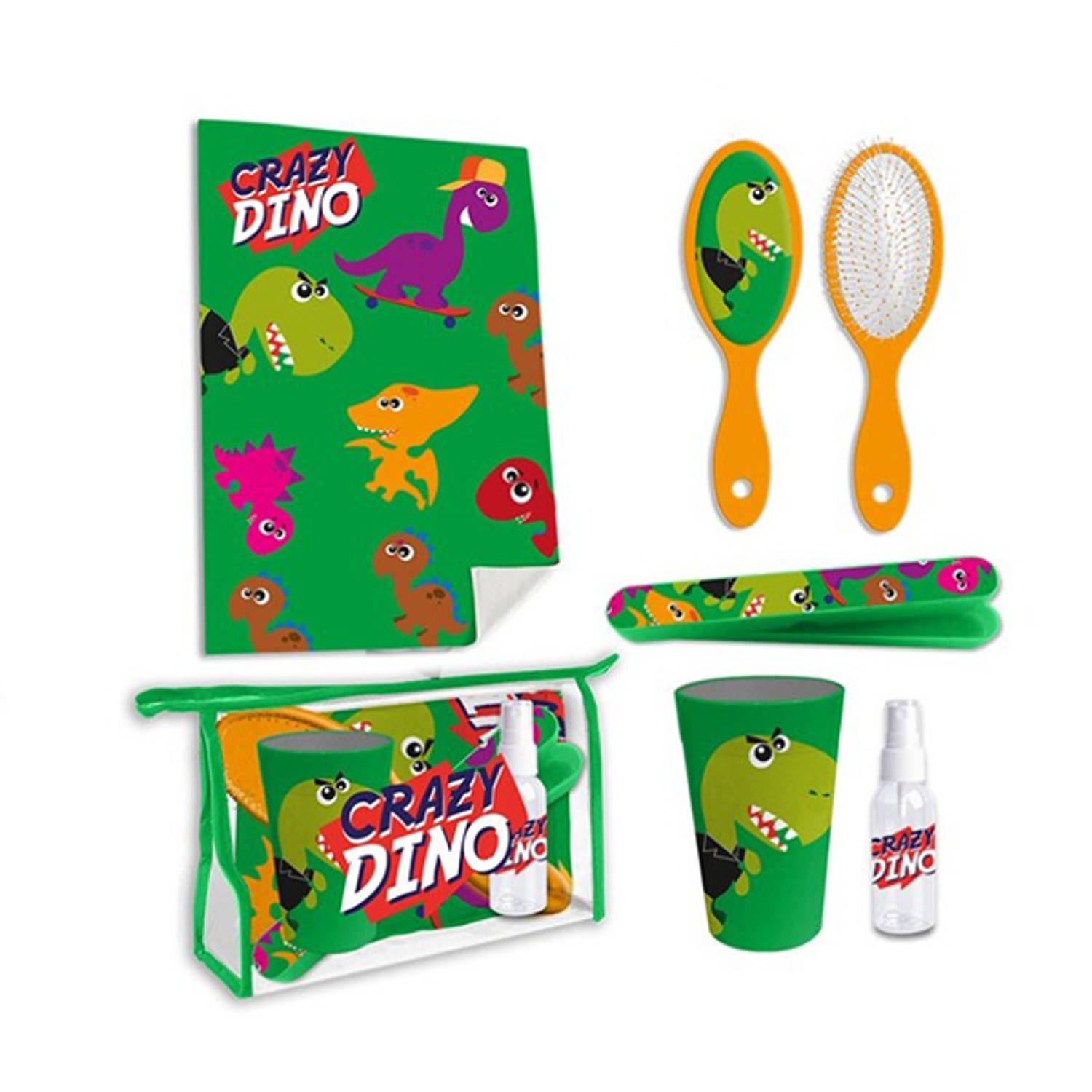 Kids Licensing toilettas gevuld Crazy Dino 6 delig