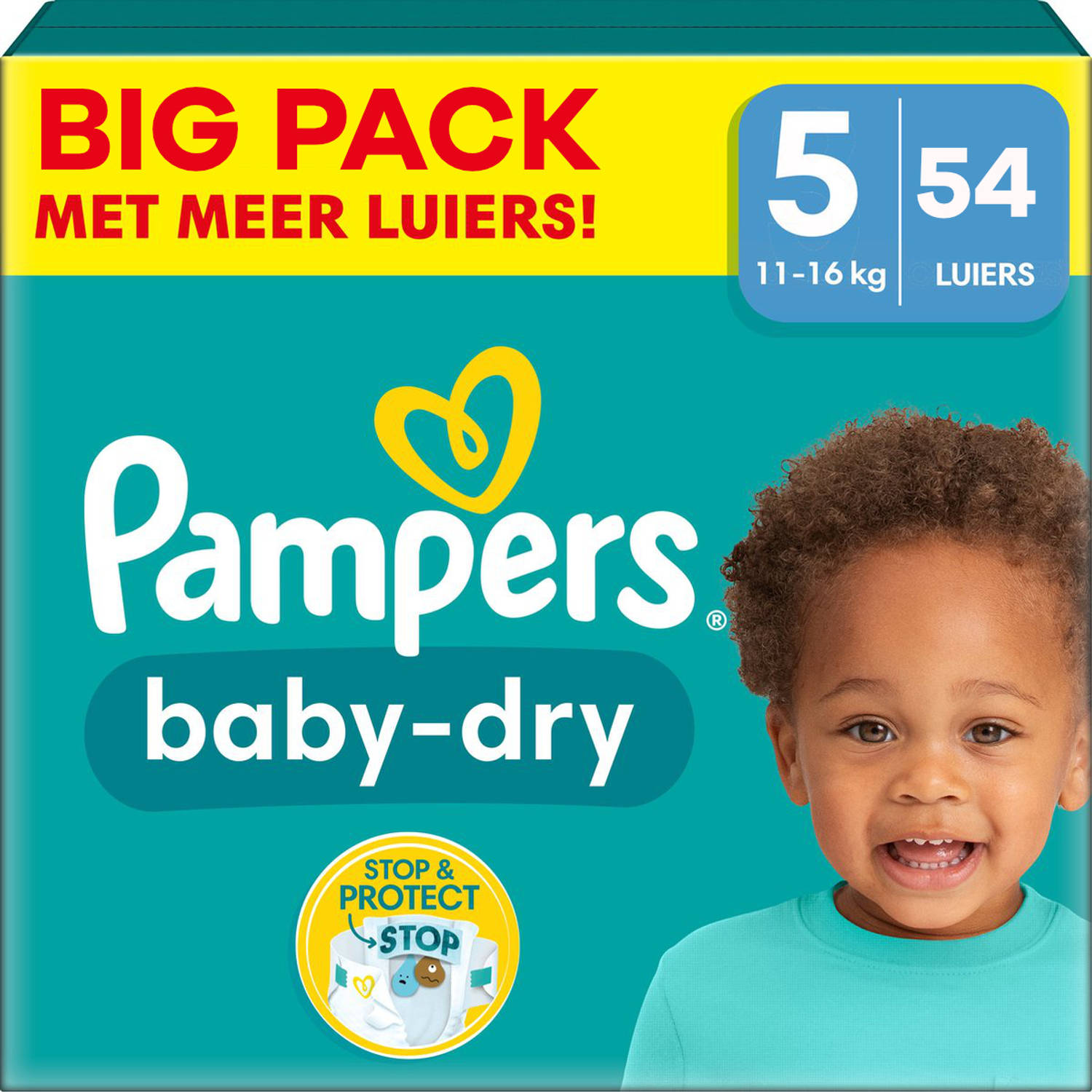 Pampers Baby Dry Maat 5 Big Pack 54 stuks 11-16 KG