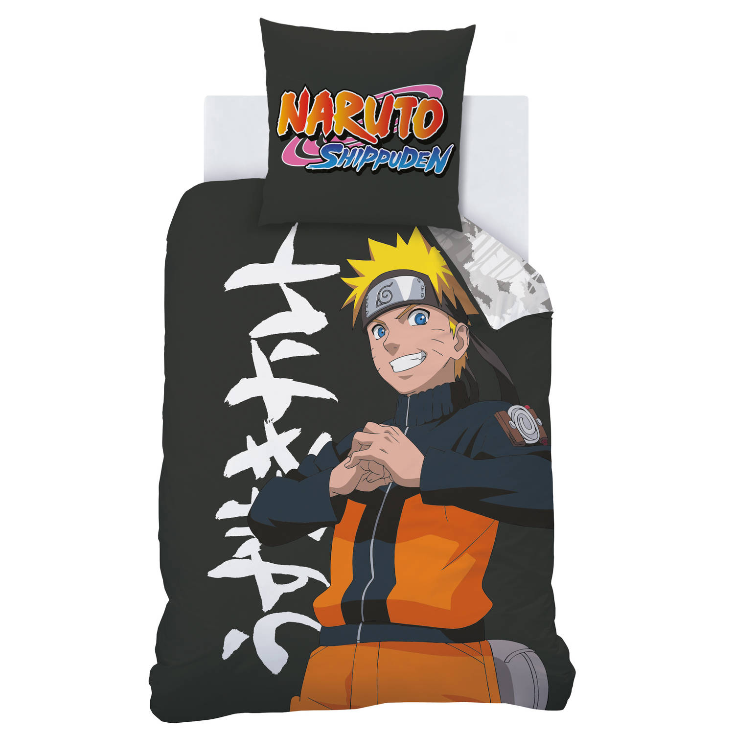Naruto Dekbedovertrek Uzumaki Eenpersoons 140 x 200 cm Katoen