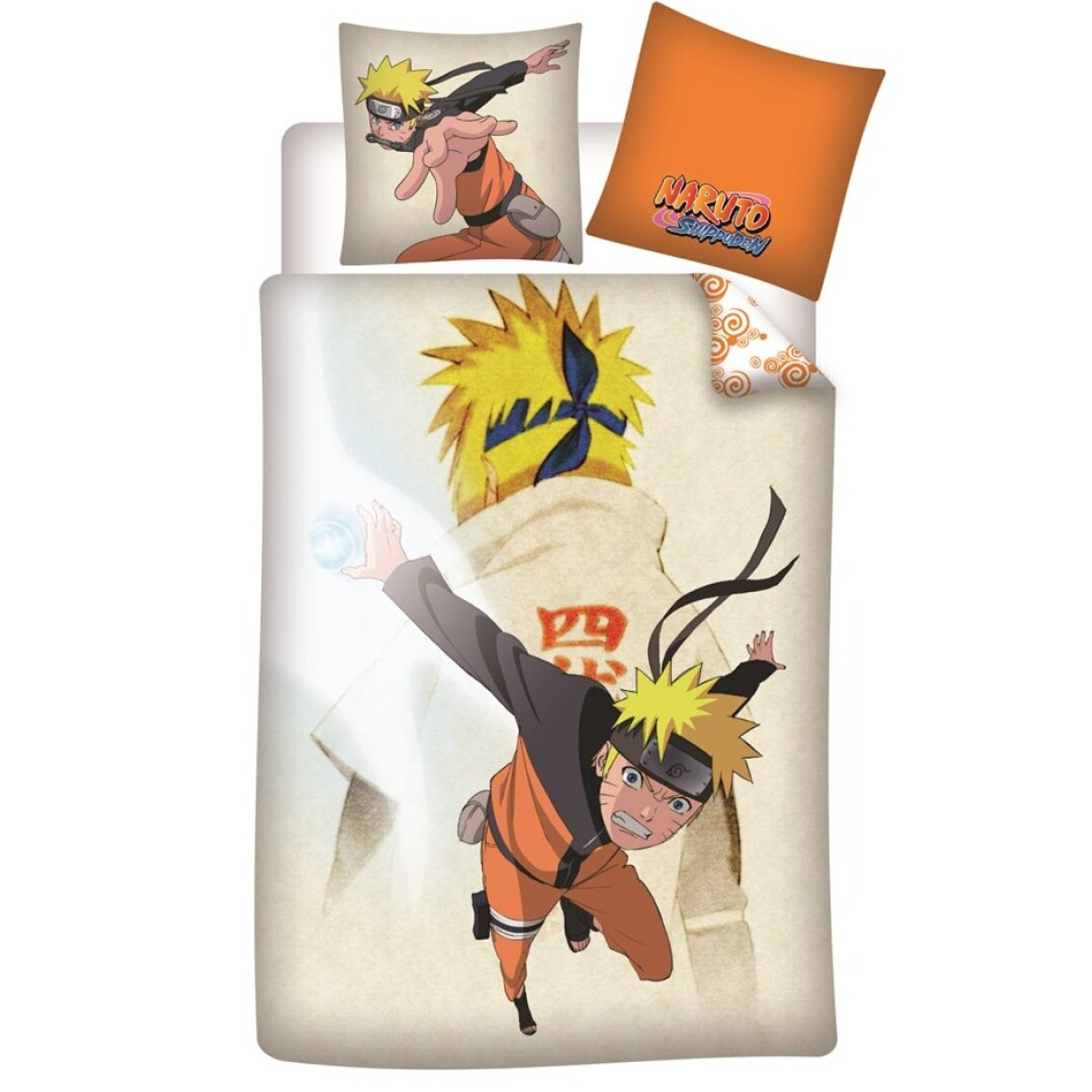Naruto Dekbedovertrek Ninja Eenpersoons 140 x 200 cm Katoen