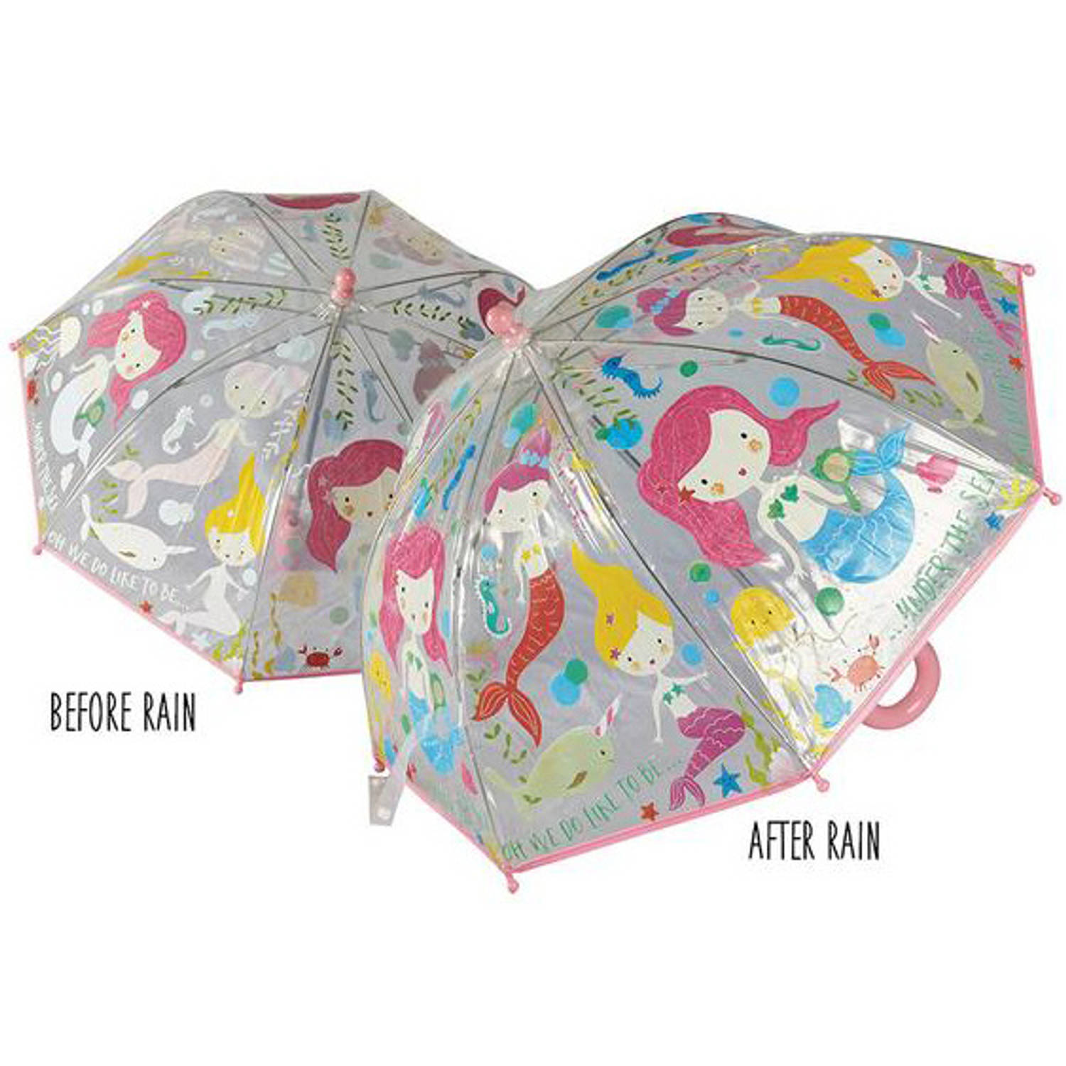Floss & Rock Zeemeermin magische kleur veranderende paraplu Multi