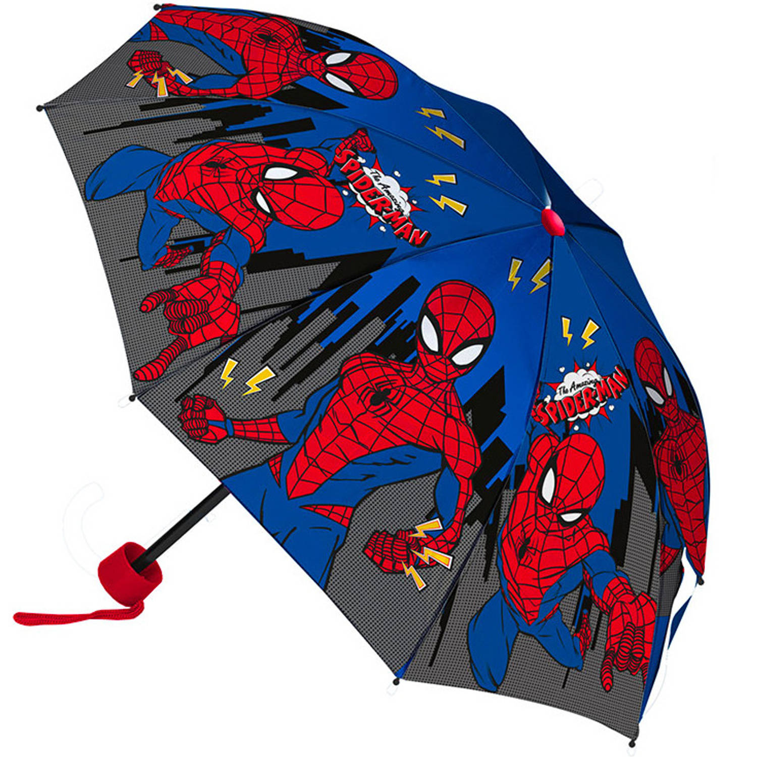 SpiderMan Paraplu, Power Ø 90 x 24-55 cm Polyester