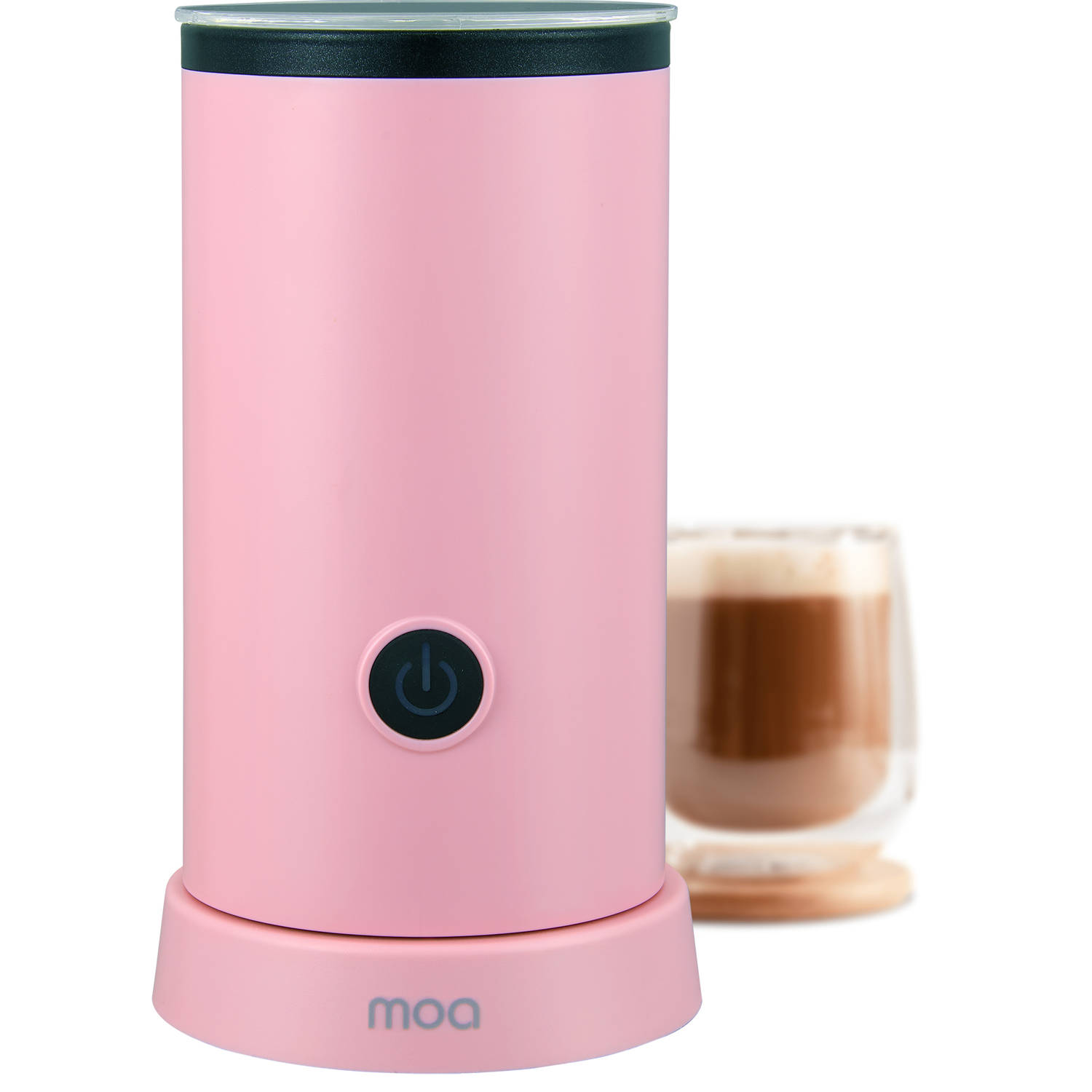 MOA Melkopschuimer Elektrisch BPA vrij Voor Opschuimen en Verwarmen Roze MF5P