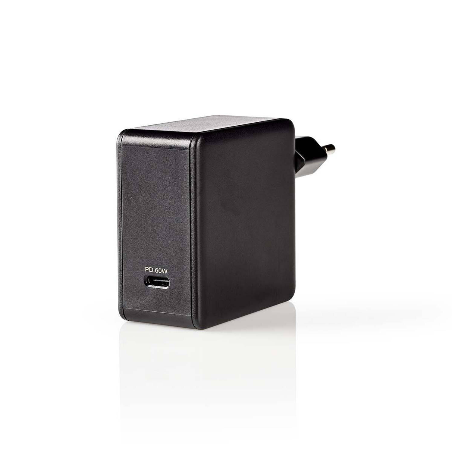 Thuislader | 3,0 A | USB-C | Power Delivery 60 W | Zwart