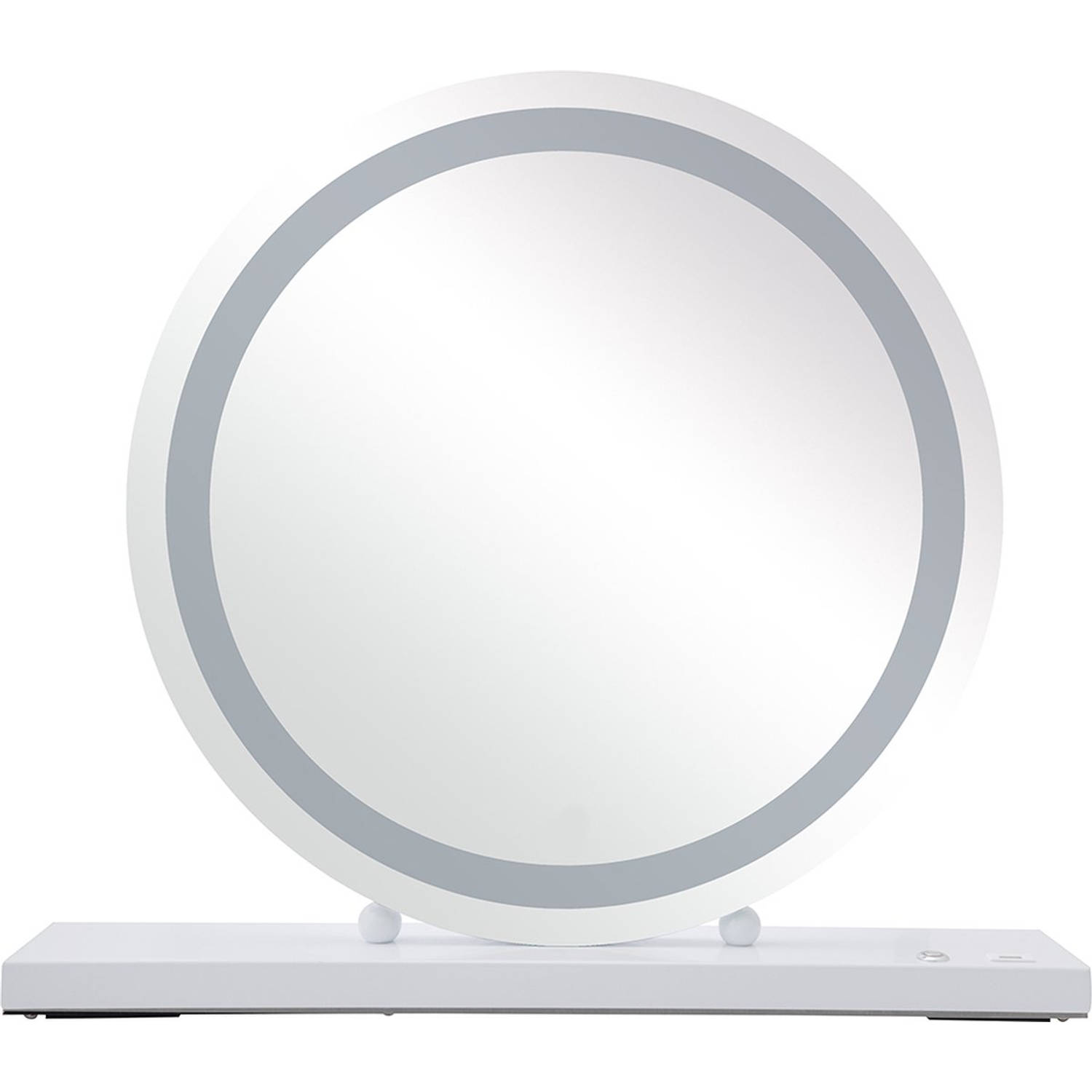 Elfida Make up spiegel met verlichting LED USB oplaad poort Hoogwaardige spiegel Wit