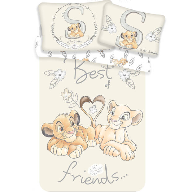 BABY dekbedovertrek Best Friends 100 x 135 + 40 x 60 cm 100% katoen