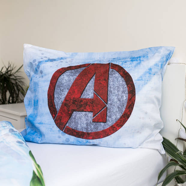 Marvel Avengers Dekbedovertrek, Heroes - Eenpersoons - 140 x 200 cm - Katoen