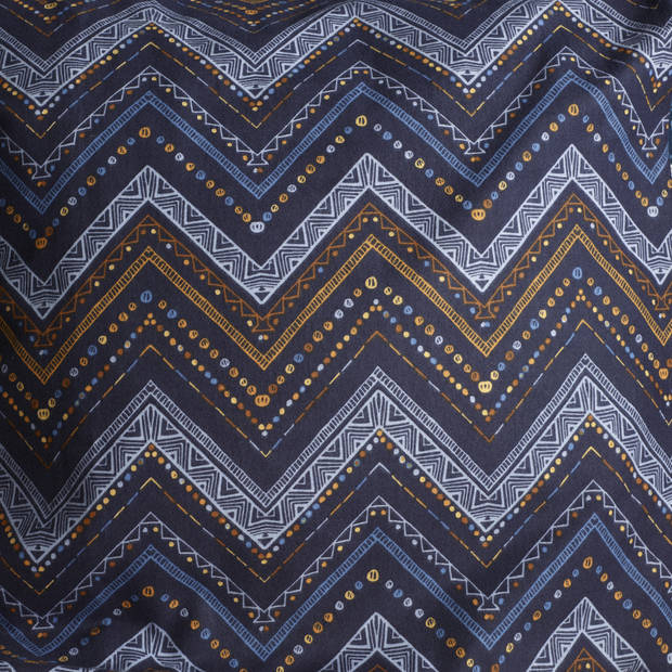 De Witte Lietaer Dekbedovertrek Sioux Blue Gray - Tweepersoons - 200 x 200/220 cm - Katoen Flanel