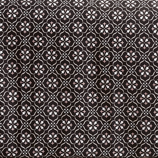 De Witte Lietaer Dekbedovertrek Katoen Satijn Primrose - Lits Jumeaux - 240 x 220 cm - Zwart